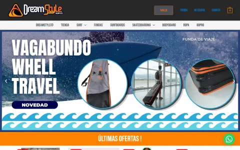 Portada del sitio web de Dream Style